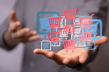 Add To Cart Internet Web Store Buy Online E-Commerce concept.
