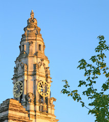 Cardiff city hall clock tower 