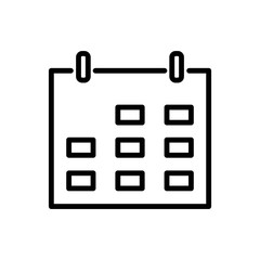 Calendar icon vector sign and symbol trendy design