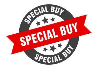 special buy sign. special buy round ribbon sticker. special buy tag