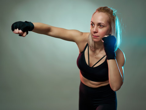 Woman Doing Shadow Boxing