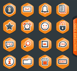 Forum interface icons set