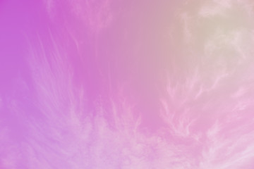 Soft sky and clouds with pastel colors