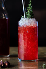 Fruity red long cocktail