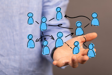 Digital Network and data concept.