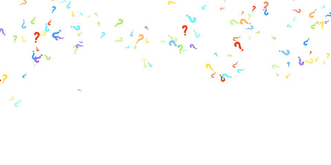 Question marks Quiz doubt survey faq public poll.