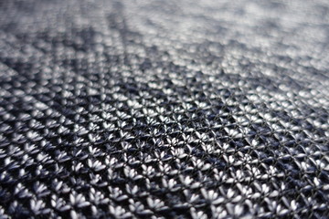 Obraz premium Close shot of heather blue grey woolen fabric