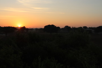 photography of silhouette in sunrise