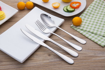 Exquisite silver metal super tool, fork, spoon and other series