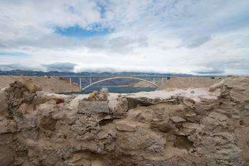 Bridge to the island of Pag