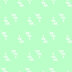 Fototapeta premium seamless pattern, leaf art background design for fabric scarf and decor