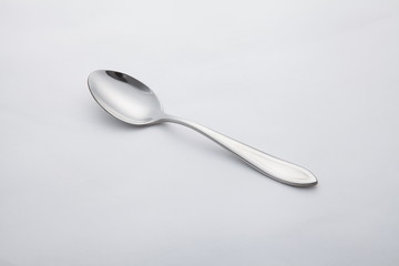 Combination of silver cutlery, knife, fork and spoon for various festivals - obrazy, fototapety, plakaty