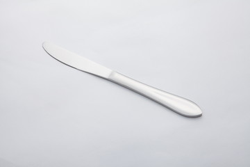 Combination of silver cutlery, knife, fork and spoon for various festivals