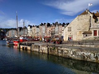 Ancient architecture of Normandy and France in Honfleur