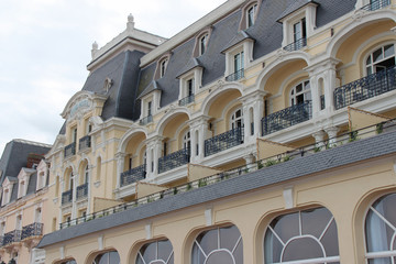 Fototapeta na wymiar hotel in cabourg in normandy (france)
