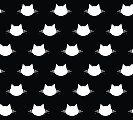 seamless cat pattern.  cat background, texture, pattern, wallpaper, textile 