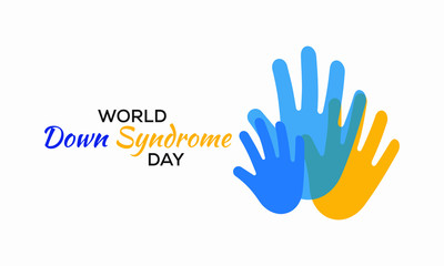 Vector illustration on the theme of World Down Syndrome day observed on March 21st every year.