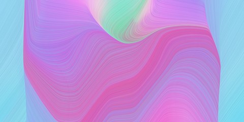 creative fluid artistic graphic with modern soft curvy waves background illustration with pastel violet, orchid and sky blue color