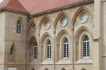 Obraz premium gothic building (ducal palace) in caen in normandy (france)