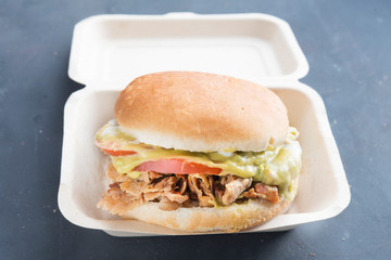Sandwich Churrasco italiano typical chilean food