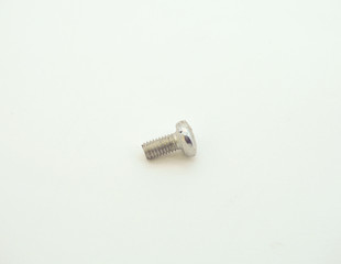 screw on white background