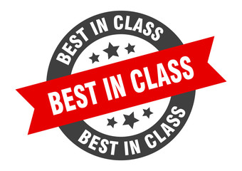 best in class sign. best in class round ribbon sticker. best in class tag