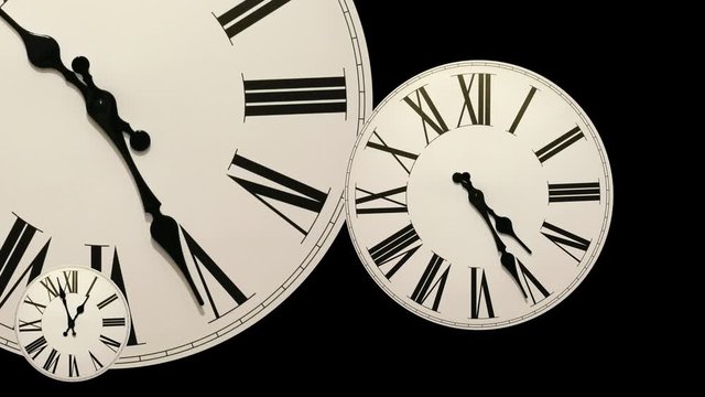 Time and speed. Many timelapse clocks track and zoom quickly across the frame.