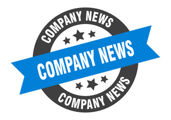 Fototapeta premium company news sign. company news round ribbon sticker. company news tag