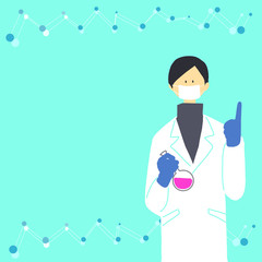 Obraz premium 素材 科学者 サイエンス 