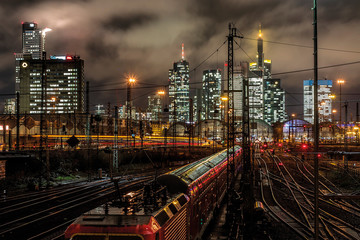 Fototapeta premium Frankfurt at night