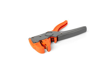 Fototapeta premium Automatic wire stripper isolated on white background.