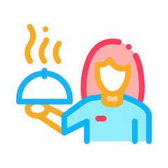 Food Delivery Icon Vector. Outline Food Delivery Sign. Isolated Contour Symbol Illustration