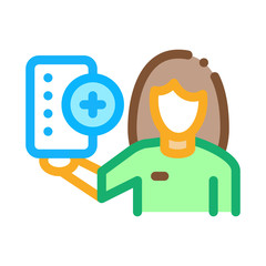 Drug Delivery Icon Vector. Outline Drug Delivery Sign. Isolated Contour Symbol Illustration