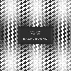 Lace textured geometric modern greek vector seamless pattern. Ornate black and white grid lattice patterned greek key meanders ornament.