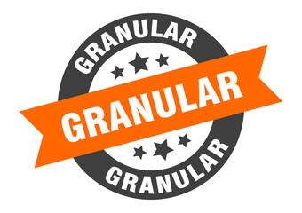 Fototapeta premium granular sign. granular round ribbon sticker. granular tag
