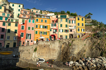 Fototapeta na wymiar Case Riomaggiore, Cinque Terre