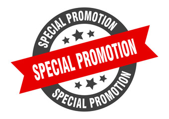 special promotion sign. special promotion round ribbon sticker. special promotion tag
