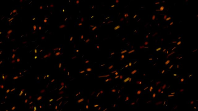 Orange Smoke in black background, hot smoke, extremely hot explosion
