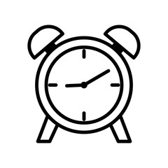 Alarm Clock icon vector sign and symbol on trendy design