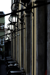 sequential street lamp and wall