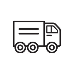truck icon collection, trendy style