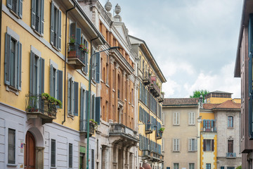 Fototapeta na wymiar MILAN, ITALY - May 29, 2018: antique city building in Milan, italy.
