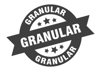 Fototapeta premium granular sign. granular round ribbon sticker. granular tag