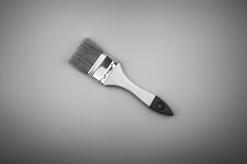 Paint brush on a white background.
