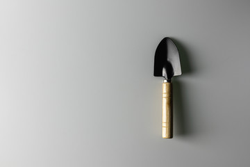 Tools for agriculture. -  small shovel on white background.