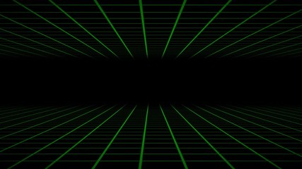 Retro cyberpunk style 80s Sci-Fi Background Futuristic with laser grid landscape. Digital cyber surface style of the 1980`s. 3D illustration