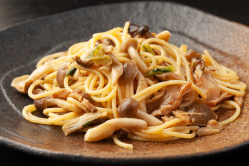 きのこの和風スパゲッティー