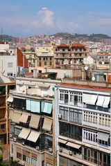 Fototapeta na wymiar Barcelona city view