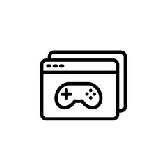 Obraz premium Vector browser icon