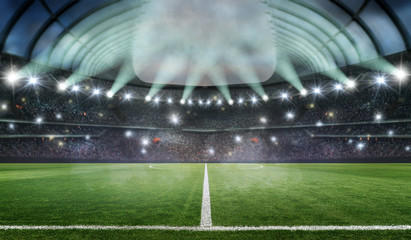 soccer stadium 3d rendering at night © Igor Link